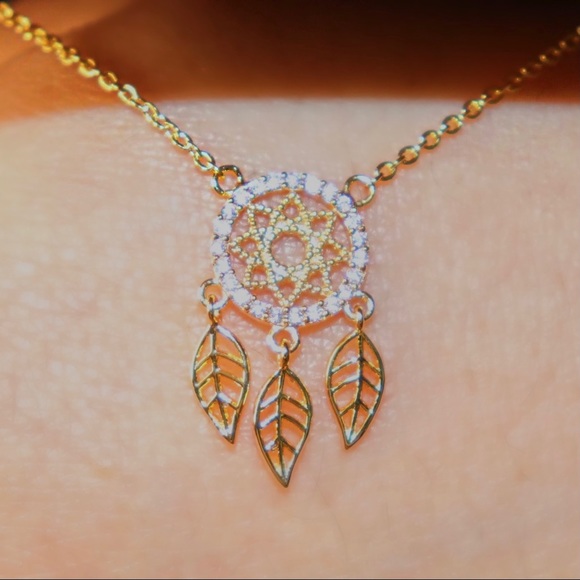 Silver / Gold / Rose Gold Dreamcatcher Necklace - Picture 4 of 4